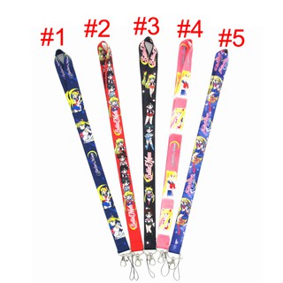 [En stock] Sailor Moon cordón largo colgante cuello cuerda teléfono móvil caso cordón teléfono móvil cabestrillo titular de identificación cordón (1)
