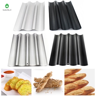 Wave French Bread Baking Tray Non-Stick Baguette Stencils Cake Toast Stencils Tools (1)