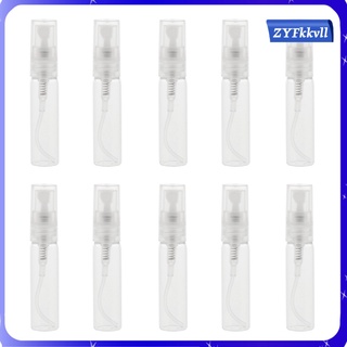 10 piezas 3/5 ml atomizador recargable vidrio transparente - 3 ml