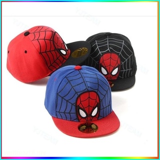 EZGO Nuevo Spiderman Sombrero Niños Bordado De Dibujos Animados Gorras Sombreros Niño Ajustable Protección Solar Casual Color Mezclado Viseras ~ 365 (3)