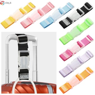 visy colorido accesorios de equipaje portátil cinturón de equipaje correas de nylon accesorios de viaje suministros de avión bolsa de seguridad ajustable hebilla botón/multicolor