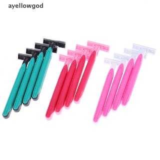 [ayellowgod] 4pc/set 3 cuchillas de afeitar sistema de cuchillas de afeitar cuchillas de afeitar cuchillas para hombres mujeres [ayellowgod] (8)