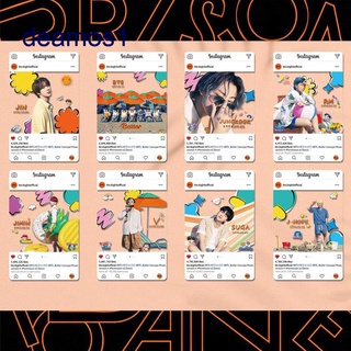 8 unids/set Kpop BTS Photo Card Butter Album PVC transparente Photocard permiso para bailar tarjetas