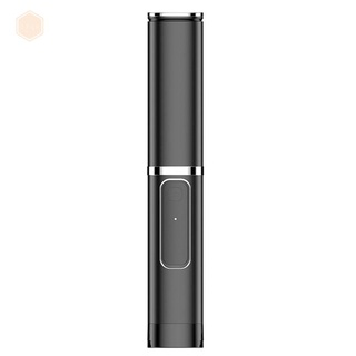 Palo De Selfie Bluetooth inalámbrico con tripié y control Remoto Para Iphone negro