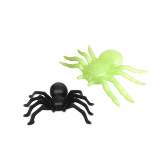50 Piezas De Simulación De Plástico Flexible Arañas Broma Juguete Halloween