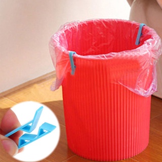 [fupopo] práctica cesta de residuos abrazadera bolsa de basura antideslizante fijación Clip (1)