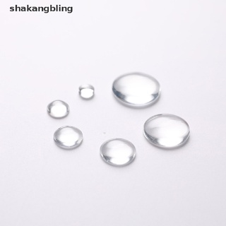 shkas 200pcs transparente cúpula plana media redonda de vidrio cabujón diy fabricación de joyas bling