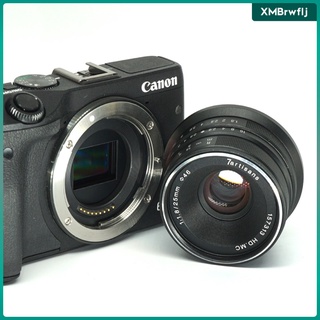 25 mm f1.8 - f16 enfoque manual lente fija aps-c para canon micro cámara individual