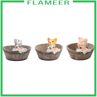[FLAMEER] Macetas suculentas en forma de animales macetas macetas para Mini plantas Piggy