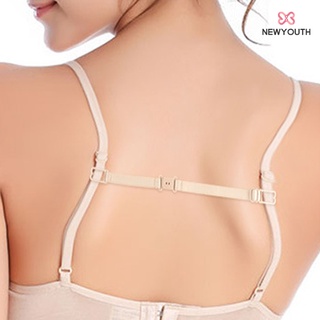 Adjustable Non-slip Bra Strap Elastic Clips Holder with Bolts Style Buckle