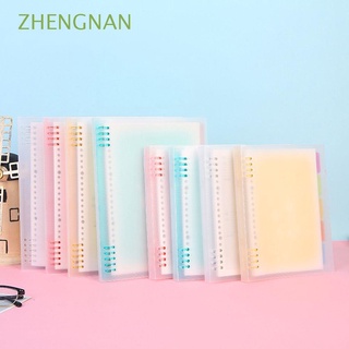 Zhengnan A4 A5 B5 Notebook recambio caso de hoja suelta manual de hoja suelta cuaderno cubierta Notebook Shell/Multicolor (1)