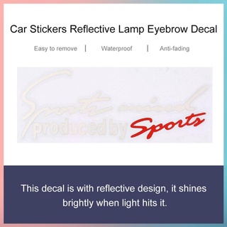 Car Stickers Reflective Lamp Eyebrow Decal Sports Styling Auto Racing Decor (6)