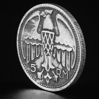 bin copy 1935 alemania réplica de plata adolf hitler eagle relieve chapado recuerdo moneda de cobre (3)