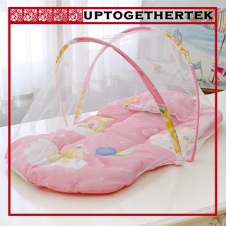 [Topelect] Plegable bebé cuna tienda mosquitera con colchón almohada portátil vivero cama cuna dosel viaje playa parque juego