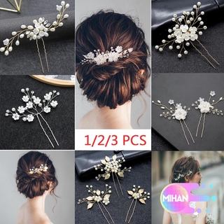 mihan perlas para novia accesorios de boda de cristal peinado joyería pinzas para el cabello de mujer pinzas para el cabello/1/2/3 pzas