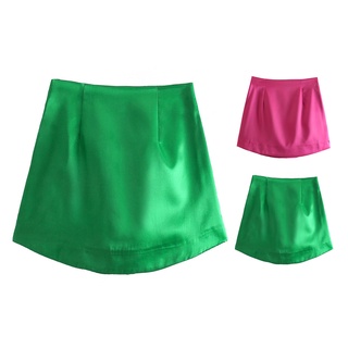 rantiny cintura alta mini falda color sólido sexy cierre de cremallera una línea de las mujeres falda streetwear (5)