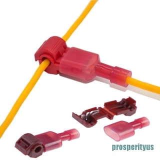prosperityus 30 conectores de cable de alambre terminales crimpado empalme rápido 0,5 mm-6 mm kit de herramientas