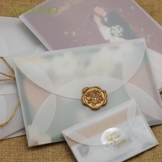 AVELLANO Gift Packing Sulfuric Acid Paper Envelopes Wedding For DIY Paper Envelopes Postcard White For Card Stationary Invitation Vintage Semi-transparent (1)