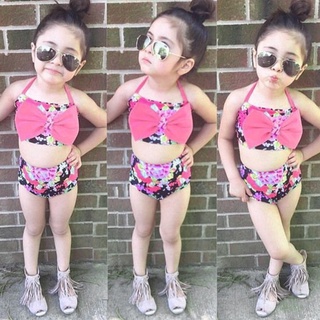 baby baby kids kids arco floral print vest swimwear traje de baño bikini outfits