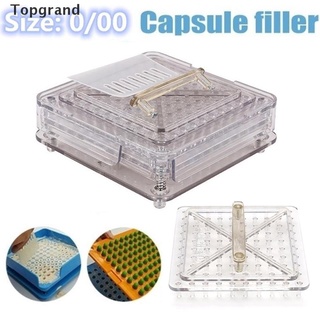 [topgrand] 100 agujeros tamaño 0-00 # cápsulas fabricante placa de relleno cápsulas llenado máquina herramienta.