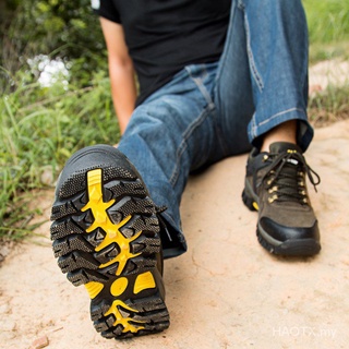 Hombres mujeres zapatos de senderismo al aire libre impermeable zapatos de deporte zapatillas de deporte Kasut Kembara cuero de vaca resistente al desgaste zapatos Tdvh (6)