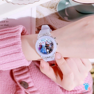 [Witty]Elsa reloj Kid reloj con luz reloj Frozen Jam Tangan Frozen niños Jam Kanak Frozen niños niña reloj Jam Kanak2 Perempuan
