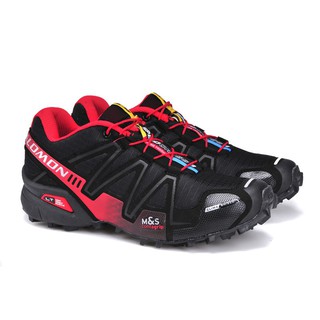 listo stock salomon solomon speed cross 1 al aire libre profesional senderismo zapatos deportivos negro rojo