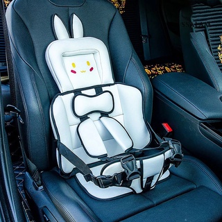 alfombrilla de asiento de coche de dibujos animados patrón de animal ajustable para la piel amigable con el bebé asiento de coche cojín para niños (7)