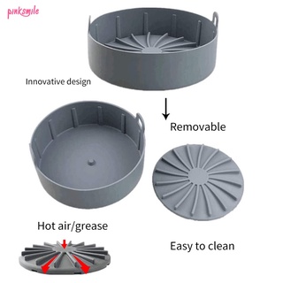 Accesorios de freidora de aire accesorios de cocina bandeja de hornear cocina olla de silicona pulgadas resistente (1)