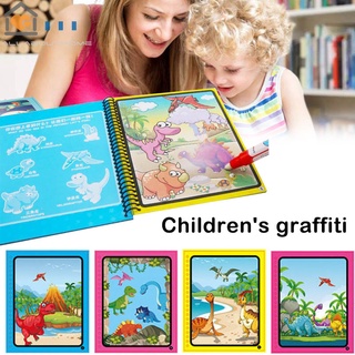 libro para colorear libro de dibujo de agua doodle libro de pintura con pluma juguetes educativos para niños