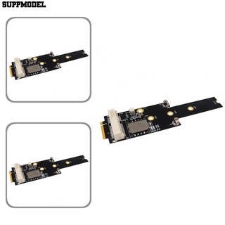 SUP Mini PCI-E to NGFF M.2 Key M A/E Adapter Converter Card with SIM Slot Power LED