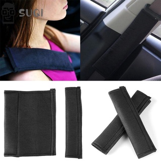Suqi 2pcs Automotive Interior cinturón de seguridad cubierta en el coche suministros cinturón de seguridad hombro cinturón de seguridad de felpa correa de hombro funda protectora alargar almohadillas de hombro/Multicolor