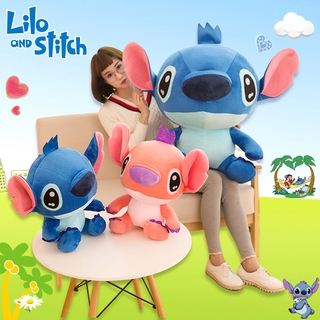 Más Grande 55 Cm Disney Lilo & Stitch Pareja Modelos De Dibujos Animados Peluche Muñecas De Anime Juguetes De Bebé (3)