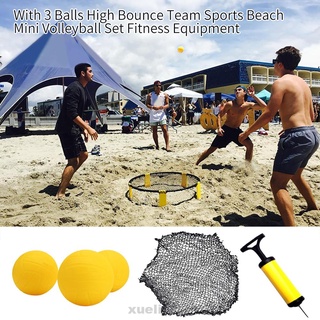 patio al aire libre césped playa red equipo de fitness con 3 bolas de alta rebote equipo deportes mini voleibol conjunto