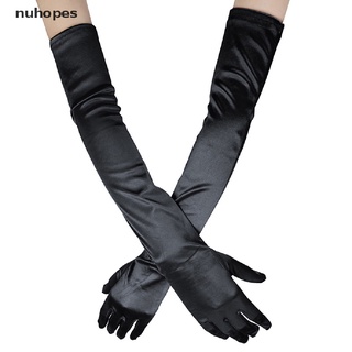 nuhopes - guantes largos de cuero sintético para mujer, fiesta de noche, moda, cálidos, pantalla táctil cl