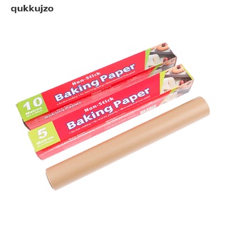 [qukk] 5m/10m pergamino rollo de papel antiadherente alfombrilla para hornear de doble cara cocina hornear 458cl (7)