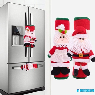 Cubierta protectora De manija De tela Para refrigerador navideño/papá Noel/Microondas/horno/refrigerador