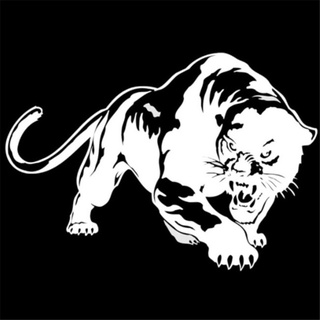 Cool Decal Stickers Fiery Wild Panther Hunting Car Body Decal Auto Window Sticker Decal Motorcycle Decorations Car Rear Window Decals