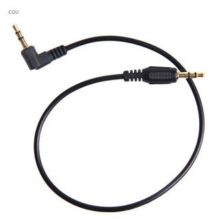 COU Short 30CM 3.5MM Male To Male 90 Degree Right Angled Aux Audio Cable Line