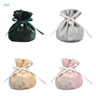 ASA 12 bolsas de terciopelo con cordón de terciopelo bolsas de terciopelo pequeñas joyas bolsas de regalo para favores