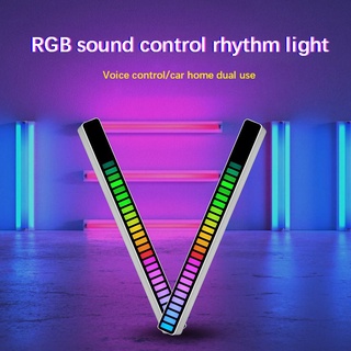 Lámpara De atmósfera De Voz Rgb con Indicador De nivel De Música 32 Bit 2021