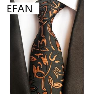 nuevo clásico paisley floral oro negro jacquard tejido 100% seda hombres corbata corbata corbata