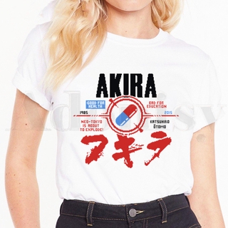 Akira Anime Neo-tokoyo Manga camisetas mujer camiseta de Manga corta mujer Tops camisetas Harajuku Vogue Vintage