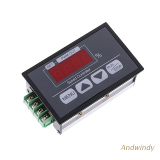 AND 6-60V PWM DC Motor Speed Controller With Digital Display Panel Button Governor