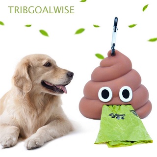 tribgoalwise herramienta de limpieza para mascotas, dispensador de bolsas de basura, recogedor de basura, gato, bolsa de caca portátil, bolsas de basura, suministros para mascotas, bolsa de caca, forma fecal, dispensador de perro