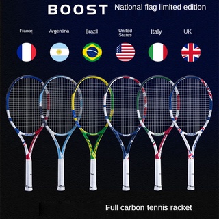 Nueva Raqueta De Tenis De Carbono L2 Grip BOOST Avanzada Bandera Nacional Profesional