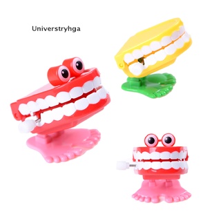 [universtryhga] 1 pieza lindo dentista dental wind-up regalo plástico dientes reloj juguetes venta caliente
