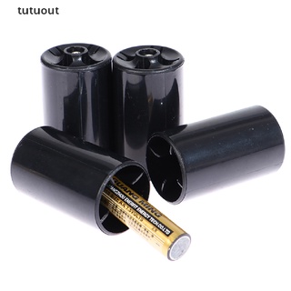 tutuout 4 unids/lote aa a d tamaño tipo lr20 convertidor de batería adaptador titular convertidor cl
