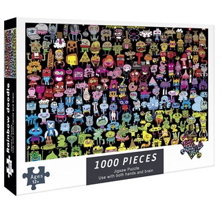 Rompecabezas 1000 piezas de juguetes educativos para niños descompresión de adultos de dibujos animados animación niños y niñas manual de bricolaje (4)