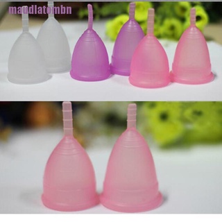 [mau] taza de silicona médica reutilizable suave periodo Menstrual rosa/púrpura/transparente